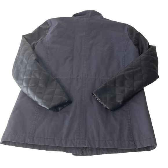 Rock & Republic Men's Size Medium Moto Gray Black Jacket - Picture 4 of 7